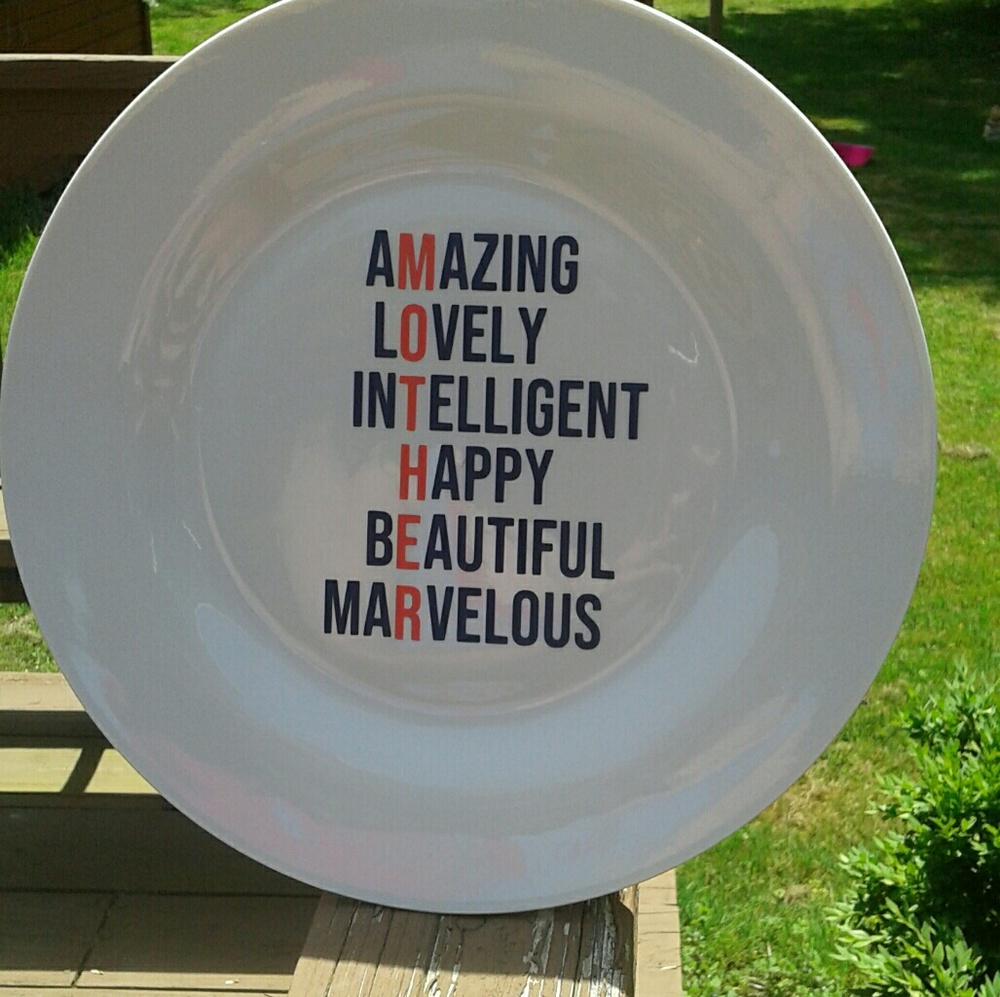 Mother day plates